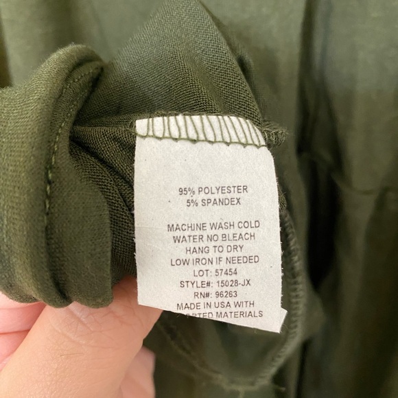 Green Tiered Dress - Picture 3 of 4